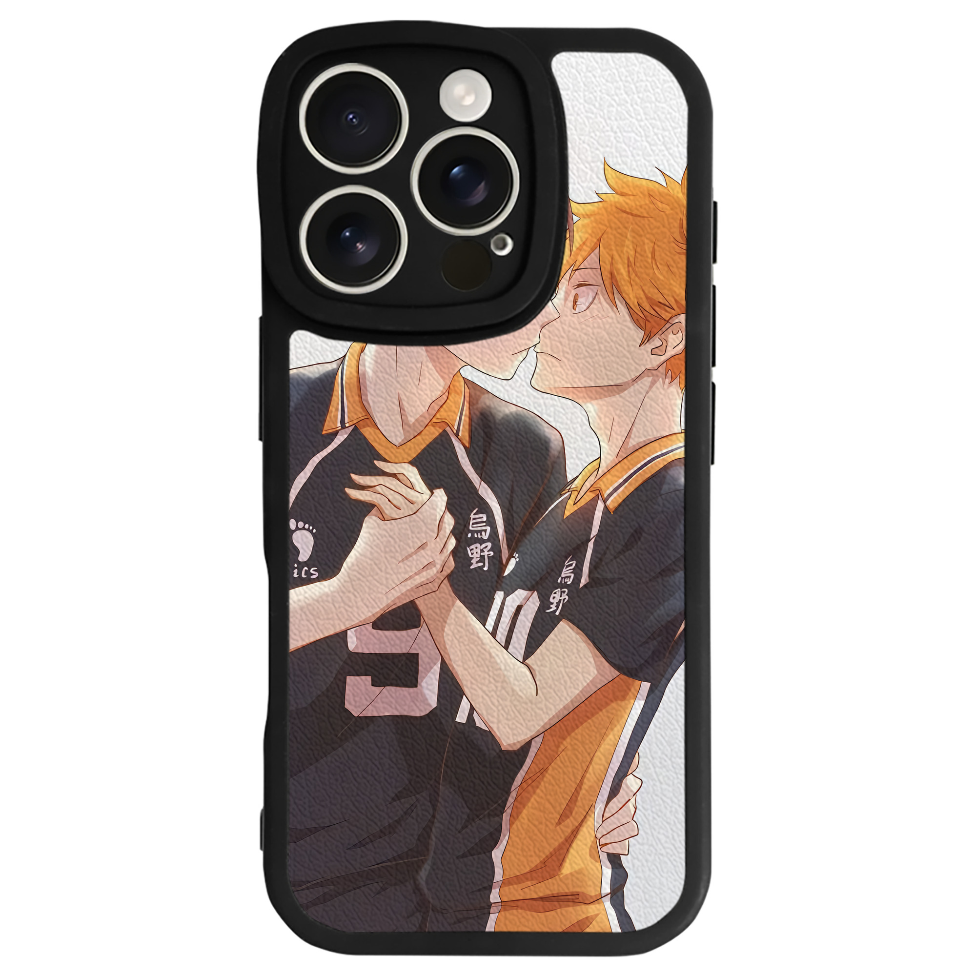 （画像用） ハイキュー!! Haikyu!! 【iPhone 16シリーズ対応】シリコンスマホケース（レザー調） 材質：シリコン